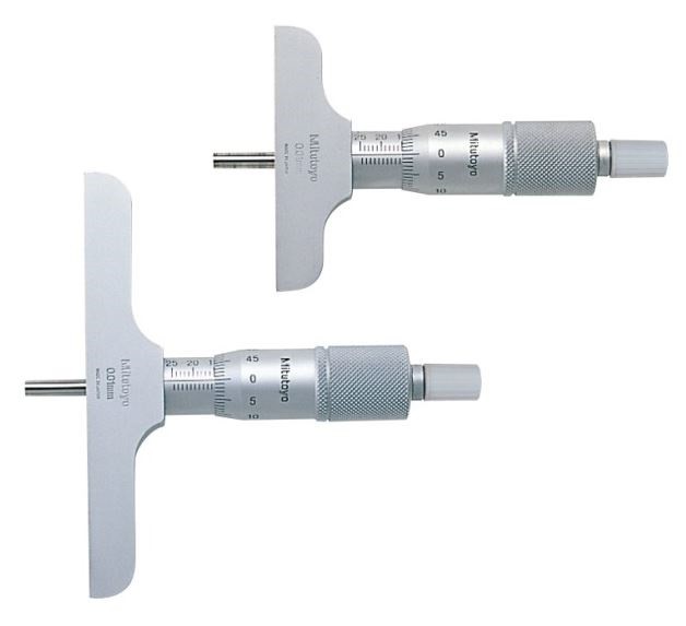 Mitutoyo - Depth Micrometers (Carbide Tipped) - 128 Series 