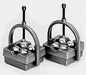 Flexbar - Ball Bearing "V" Blocks (2) - w/ clamps