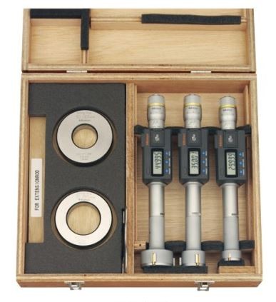 Mitutoyo - 3 - 4" - Holtest 3-Point Bore Micrometer - Complete Set - 468-990