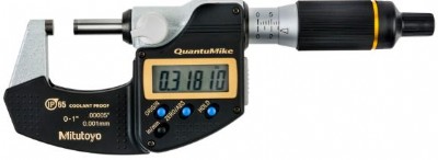 Mitutoyo - QuantuMike Micrometer - 4X Faster Spindle Travel 