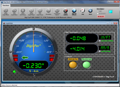 Digi-Pas - Professional Software Version for DWL5500XY Inclination Sensor - DWL5500XY- SW