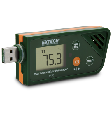 EXTECH - USB Dual Temperature Datalogger - TH30