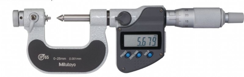 0-1" Screw Thread Micrometer Kit 60 Degree Anvils 0.001'' Graduation TPI 