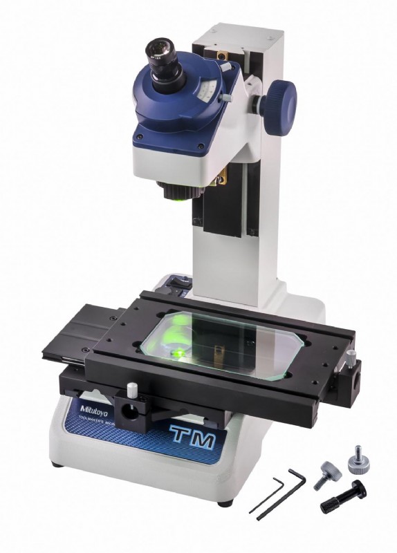 Mitutoyo - Toolmakers Microscope - 176-819A - 4" x 2" Travel Range -  No Mic Heads - TM-1005B 