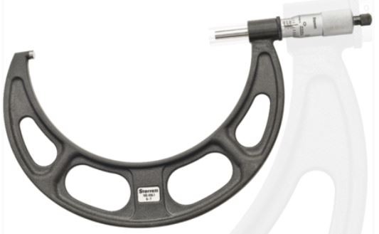 Starrett - Large Range Micrometers - Ratchet Thimble - Carbide Anvil/Spindle - 436 Series