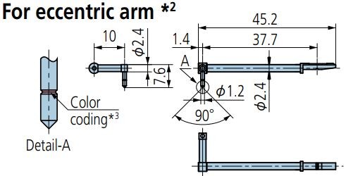 Mitutoyo - Eccentric Arm Styli 