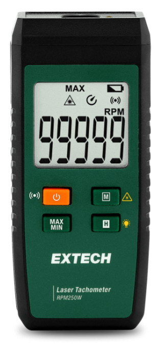 EXTECH - Laser Tachometer - Connectivity it ExView® - RPM250W