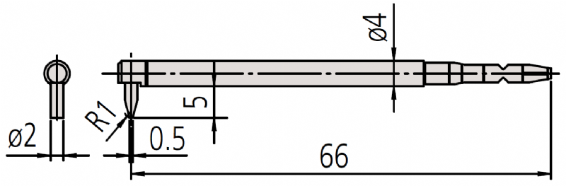 Mitutoyo - 12AAL034 Flat Surface Styli 