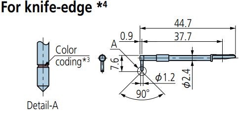 Mitutoyo - Knife Edge Stylus