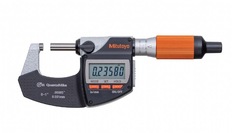 Mitutoyo - QuantuMike Micrometer - 4X Faster Spindle Travel - (Metric)