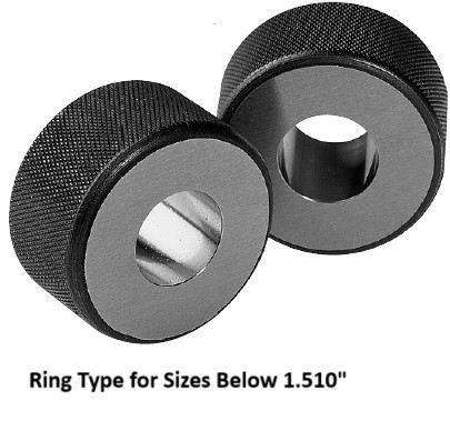 Plain Ring Gages - .050" - 2.00" Range - Hardened STEEL "Custom Made To Order"