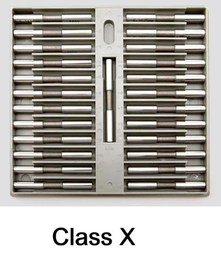 DELTRONIC -TP25 Class "X"  Plug Gage Sets - 25 Gages in .0001" (Tenth) Steps