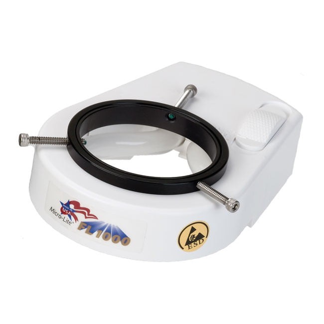 Micro-Lite® FL1000 High/Low Fluorescent Ring Illuminator SKU: FL1000