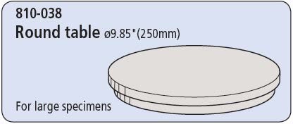 Mitutoyo - 810-038 Hardness Tester Accesory - Round Table - 9.85" /250mm 