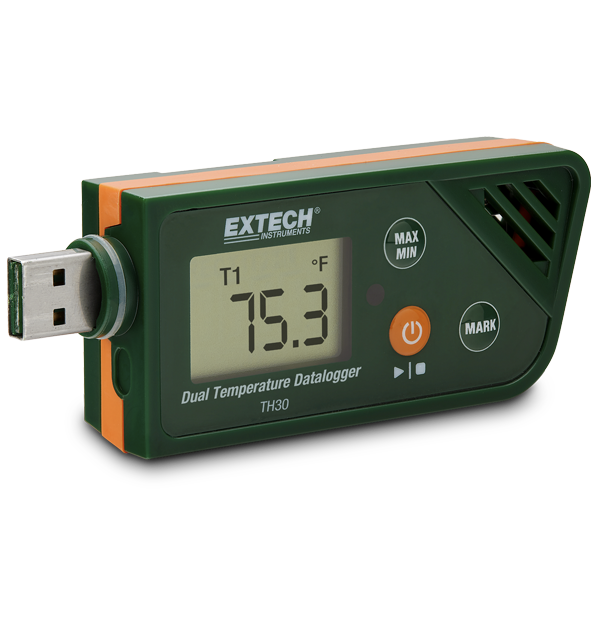 EXTECH - USB Dual Temperature Datalogger - TH30