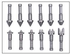 Anvil/Spindle Screw Thread Micrometer Tip Set 48-64 TPI/0.4-0.5mm Threads 60 Deg Mitutoyo 126-801 