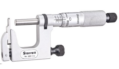 Starrett - 220XRL-1  0-1" Multi-Anvil Micrometer
