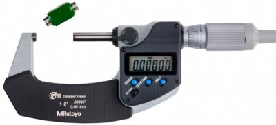 Mitutoyo - 1-2" Digimatic Micrometer - Ratchet Thimble - (IP65) - 293-345-30