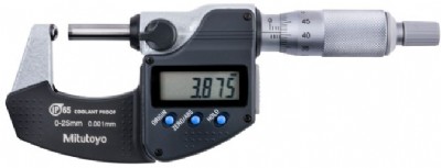 Mitutoyo - Spherical Face Digital Micrometers - (IP65) - 395 Series - (Metric)