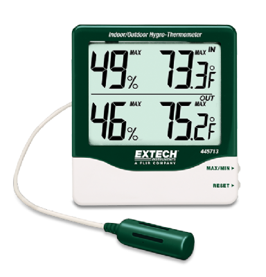 EXTECH - Digit Indoor/Outdoor Hygro-Thermometer - 445713