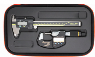 Mitutoyo - 64PKA285 Soft Case Tool Kit - Digimatic Caliper & "Ratchet Type" Micrometer 