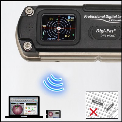 Digi-Pas - 2-Axis Ultra Precision Inclinometer - DWL9000XY-Bluetooth + PC Sync PRO Software