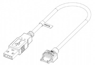CDI Chicago - G13-0055 12ft USB Cable 