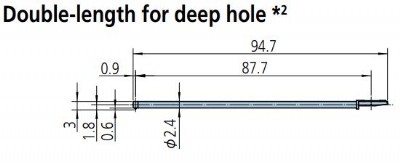 Mitutoyo - Double-Length Styli - for Deep Holes