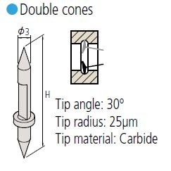 Mitutoyo - Double-Sided Conical Styli