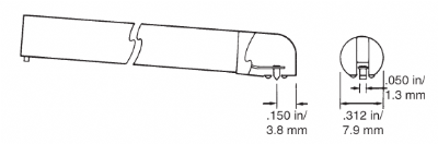 Mahr - 2008012 Transverse Chisel Probe - for Pocket Surf IV 