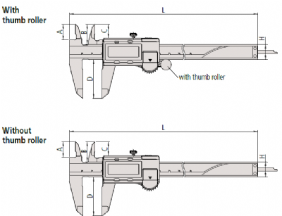 500-160-32 Mitutoyo - Digital Caliper - 500 Series - Ranges from 4