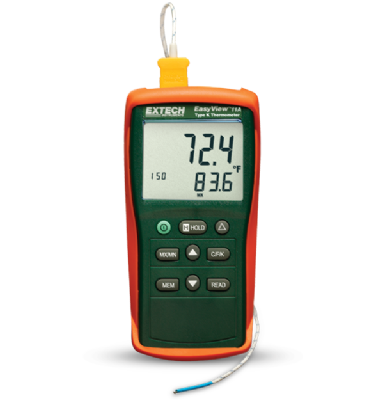 EXTECH - EasyView™ Single Input Thermometer - Type K - EA11A