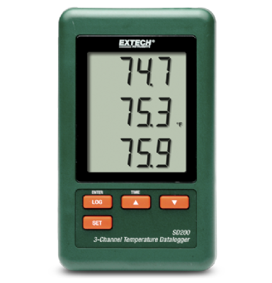 EXTECH - 3-Channel Temperature Datalogger - SD200